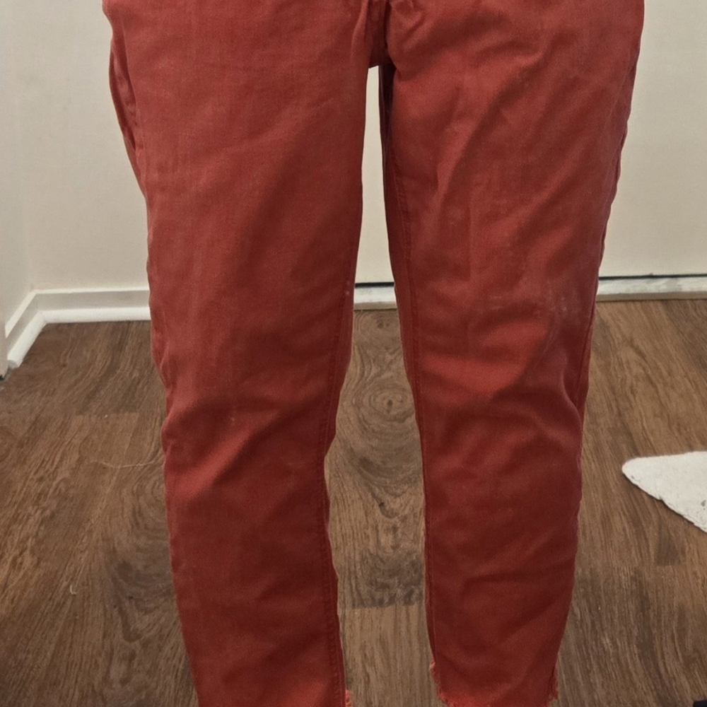 OH SO COOL, SYLISH CPOP PANTS, MORGAN & WALKER BRIGHT CORAL.